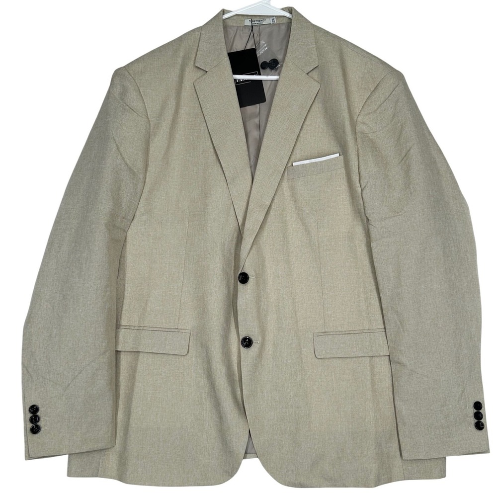 Ture Trendy Beige Men's Two buttonSports Coat Size 2XL New With Tag‎